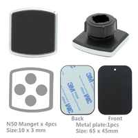 Soporte Magnético para Teléfono para Coche, Soporte con Ventosa para Salpicadero y Parabrisas con Brazo Telescópico, Soporte Universal para Salpicadero y Parabrisas
