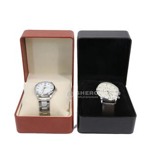 Estuche de Reloj de Cuero PU de Alta Gama Shero Luxury Premium, Color y Tamaño Personalizables para Almacenamiento de Relojes y Empaque de Regalo - Product Image 1