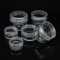Pot en plastique PS rond petit format pour fard à paupières, 20g, 30g, 25g, 2.5g, 10g, 15g, 3g, 5g, 2.5ml, 3ml, pots de 3 grammes, pot en plastique pour poudre de 3 grammes