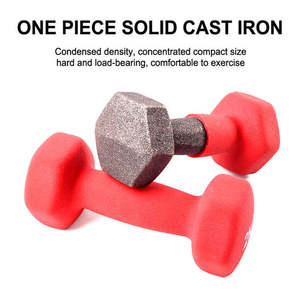 Mancuernas Hexagonales de Hierro Fundido con Revestimiento de PVC, Ajustables, para Entrenamiento, para Mujeres, Niños, Gimnasio en Casa, Pesas Libres con Recubrimiento de Vinilo - Product Image 5