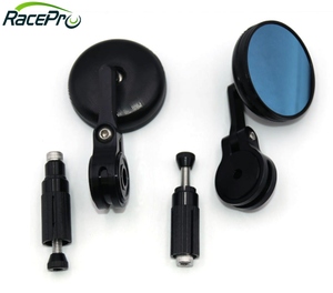 RACEPRO universel CNC <span class=keywords><strong>guidon</strong></span> fin rétroviseur moto rétroviseurs latéraux Mini miroir noir pour <span class=keywords><strong>Yamaha</strong></span> Kawasaki Suzuki - Product Image 1