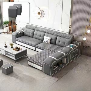 Sofá Modular de Tela Seccional para Sala de Estar, Combinación Simple y Moderna para Apartamentos Grandes, Sofá de Esquina de 7 Plazas - Product Image 5