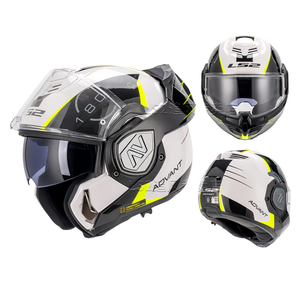 LS2 FF906 Origineel ECE/DOT Certificaat Shark motorfiets helm met achterklap, motorreis helm, heren motorhelm anti-condens - Product Image 6