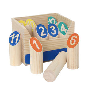 <span class=keywords><strong>Jeu</strong></span> de <span class=keywords><strong>quilles</strong></span> en bois, <span class=keywords><strong>jeu</strong></span> de <span class=keywords><strong>quilles</strong></span> de jardin, <span class=keywords><strong>jeu</strong></span> de bowling en plein air, <span class=keywords><strong>jeu</strong></span> de blocs numérotés de 12 pour les enfants pour apprendre les mathématiques et les compétences sociales - Product Image 5