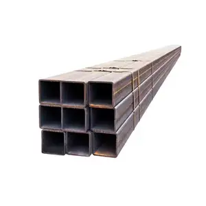 Iron Carbon Steel From Square Tubing Fence Post Hollow Section Steel Pipe For Green House Pipe Used In Steel Construction.