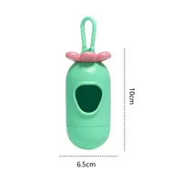 Boîte d'emballage en plastique multicolore pour distributeur de sacs à déjections canines épaissis pour l'extérieur, portable
