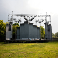 Structure de scène en alliage d'aluminium pour concerts en plein air, expositions - Système modulaire à charge lourde 500 kg