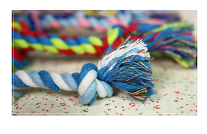 ชุดของเล่นเชือกสุนัขสำหรับกัดเล่น,เชือกลูกเทนนิสสำหรับสัตว์เลี้ยงผ้าฝ้ายราคาถูกสำหรับขนาดใหญ่3แพ็กกลางแจ้งจับยึดแน่น - Product Image 2