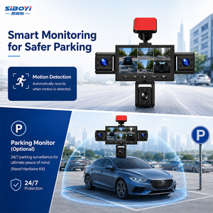 Caméra de tableau de bord de voiture DVR 1080P 360 degrés avec Wifi, GPS en option, enregistrement en boucle, détection de mouvement, surveillance de stationnement, 4 ou 5 caméras en option - Product Image 3