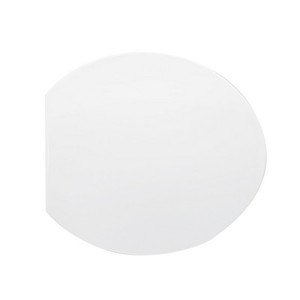 Siège de toilette thermodurcissable Mod D351 Forme 1 Blanc 48 cm de longueur 39 cm de largeur - Product Image 1