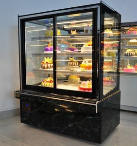 Réfrigérateur de présentation de gâteaux à <span class=keywords><strong>prix</strong></span> d'usine, réfrigérateur vertical de boulangerie avec porte coulissante avant et arrière - Product Image 2