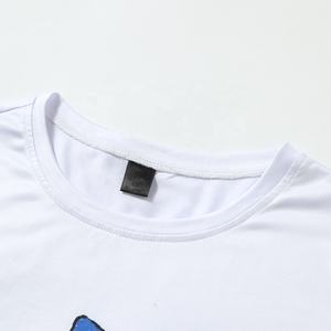 100% Polyester rétro crâne imprimé col rond tricoté T-shirt nouveau Fitness-friendly mi-long avec manches courtes - Product Image 5