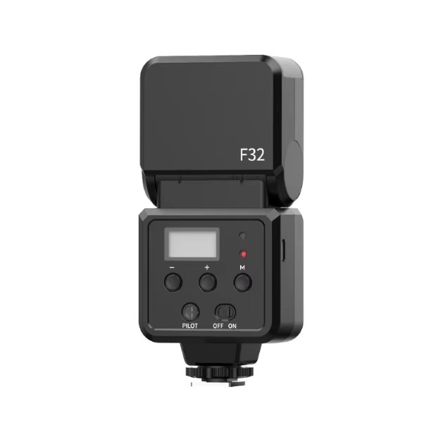 Ulanzi F32 Professional External Camera Flash Speedlite Hot Shoe-Portable Foldable On-camera Manual-Wired Control for