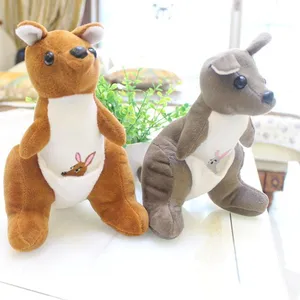 Hotsale PP coton mignon en gros promotion jouets en peluche jouets en peluche kangourou