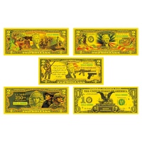 Billet de banque plaqué or commémoratif du 250e anniversaire de l'Amérique 2026, pièce de collection