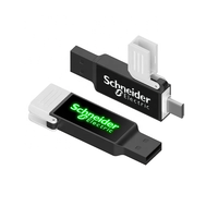 Nueva Memoria USB OTG, Directamente de Fábrica, Memoria Flash UTC246, Tipo-C Metálico con LED y Logotipo, Pendrive para Teléfono