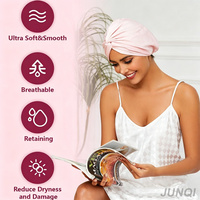 Bonnet de nuit en satin de soie double couche avec logo personnalisé, respirant, anti-frisottis, ajustement parfait pour femmes aux cheveux bouclés et tressés, soin des cheveux, OEM