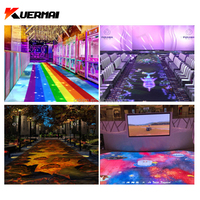 Projecteur interactif au sol Affichage holographique immersif Équipement publicitaire pour centre commercial Support de fête de mariage personnalisé