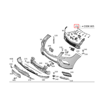 Câble de radar de capteur de stationnement pour pare-chocs avant de voiture, faisceau de câblage électrique 1664408513 pour Mercedes-Benz W166