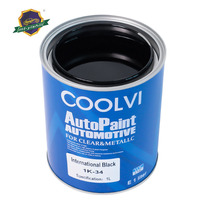 Peinture automobile noire 1K haute brillance - Revêtement de finition VOC OK pour la réparation de la carrosserie automobile