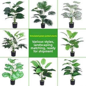 Juego <span class=keywords><strong>de</strong></span> Plantas Artificiales <span class=keywords><strong>de</strong></span> Pothos en Maceta, Flores <span class=keywords><strong>de</strong></span> Plástico para Decoración del Hogar, Sala <span class=keywords><strong>de</strong></span> Estar, Mesa <span class=keywords><strong>de</strong></span> Centro, Balcón, Adornos Verdes - Product Image 2