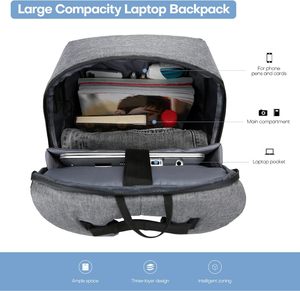 High Quality Eco-Friendly <b>Waterproof</b> Linen Sports School <b>Black</b> Reflective Usb Smart Antitheft Button Laptop <b>Backpack</b> for Men - Product Image 2