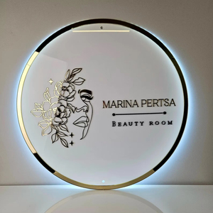 Letras Acrílicas 3D, Letrero con Logotipo Dorado, Letras LED, Letreros Iluminados, Logotipo Personalizado de Neón para Decoración de Salón de Belleza - Product Image 6