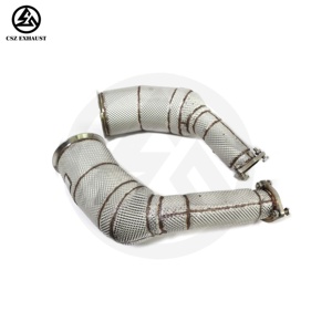 Csz điều chỉnh cho AUDI RS6 rs7 C8 dòng chảy cao catted downpipes 100/200/300 tế bào với lá chắn nhiệt - Product Image 3
