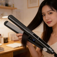 Lisseur de cheveux professionnel OEM à chauffage rapide, multifonctionnel, avec panneau en céramique alliage, écran LED, fonctionnement automatique