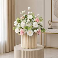 Centro de Mesa con Bola de Flores Artificiales Multicolores para Bodas, Fiestas de Cumpleaños, Eventos al Aire Libre, Decoración de Mesa