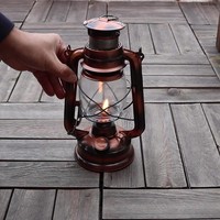 Lampe de camping portable en métal rétro classique à LED, style ancien, étanche IP55, batterie au nickel-hydrure, multicolore, CE
