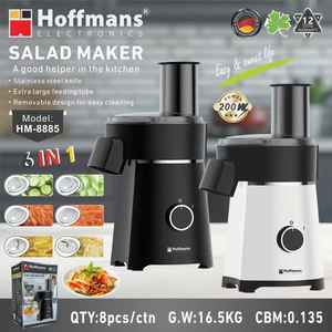 Hoffmans 6 en 1, robot culinaire professionnel pour salades, trancheuse, râpe, hachoir électrique 200W pour une cuisine saine, promotion Afrique - Product Image 6