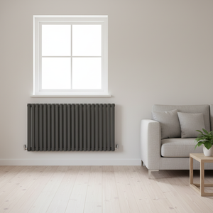Radiadores de Acero de Doble Óvalo, Estilo Moderno, Color Antracita, de Montaje en Pared, Ahorro de Energía, para Sistema de Calefacción del Hogar - Product Image 2