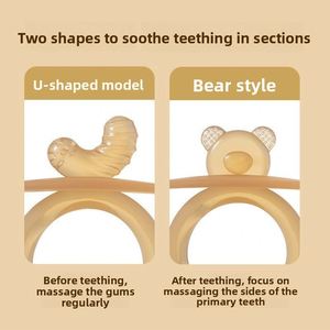 Gant de dentition sensoriel souple en silicone de qualité alimentaire sans BPA pour bébés de 0 à 24 mois, anti-sucette - Product Image 4