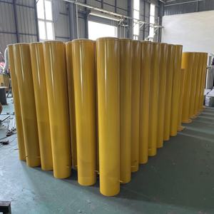 Poteau de sécurité en acier au carbone, bollard fixe encastré avec capuchon pour remplissage en ciment - Product Image 5