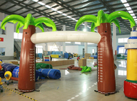 Alliance Coconut Palm Arch Ballon Événements en plein air Fête de vacances Arche Décoration de Noël Entrée gonflable