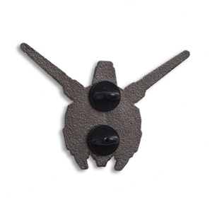 New Style Animation Design Soft Enamel Black Color Fashionable Metal Badge - Product Image 2