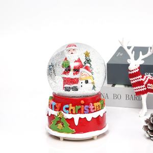 Palle di Neve Natalizie Personalizzate con Albero di Natale Babbo Natale Luci Musicali Sfera di Vetro Giocattoli Regalo - Product Image 4