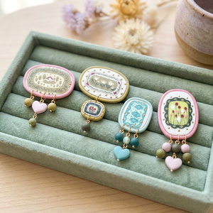 Colgante de Flor de Moda, Pintura al Óleo DIY, Retención de Color, Joyería al por Mayor para Mujer - Product Image 3