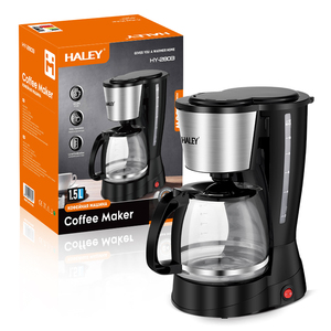 Haley Wholesale Home 220V Multifunctional 1.5l <strong>Single</strong> <strong>Serve</strong> Brewing Mini Tea Filter Drip <strong>Coffee</strong> <strong>Maker</strong> Machine - Product Image 1