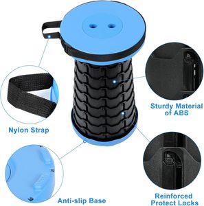<span class=keywords><strong>Sgabello</strong></span> Telescopico <span class=keywords><strong>Pieghevole</strong></span> Portatile da Campeggio in <span class=keywords><strong>Plastica</strong></span> con Logo Personalizzato, Capacità 600 libbre, per Pesca e Uso Esterno - Product Image 4