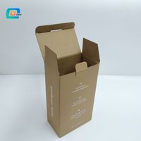 Boîte postale ondulée pliante | Emballage d'expédition polyvalent pour la nourriture, les bijoux, l'électronique et les vêtements