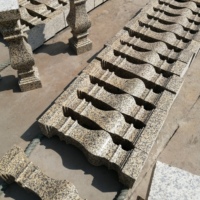 Balustres en granit naturel résistant aux intempéries, poteaux de balustrade, garde-corps de pont et d'escalier, piliers décoratifs extérieurs pour villa