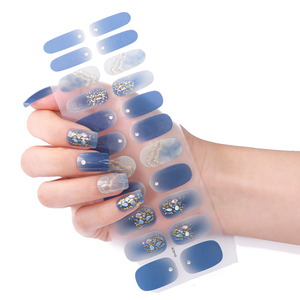 2025 precio de fábrica invierno <span class=keywords><strong>manicura</strong></span> estilo 22 <span class=keywords><strong>tiras</strong></span> Gel esmalte de uñas pegatinas autoadhesivas Navidad 3D envolturas de uñas gran oferta arte - Product Image 2