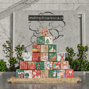 Calendrier de l'Avent de Noël en forme de dessin animé, 24 petites boîtes cadeaux en papier, DIY, sapin de Noël empilable, boîte surprise compte à rebours - Product Image 3