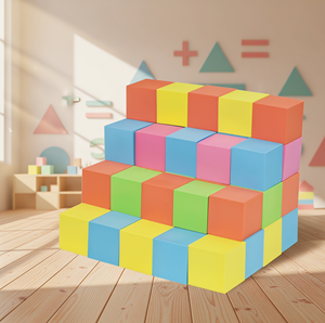 Blocs empilables en <span class=keywords><strong>mousse</strong></span> EVA colorés et personnalisables pour enfants, vente chaude en usine - Product Image 1