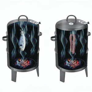 Hot-Sales Nhà Máy Trực Tiếp Đen Dọc 18 Inch Than Bbq Grills Người Hút Thuốc - Product Image 3