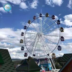 Grande roue géante de 65 m, manège de parc d'attractions, roue panoramique extérieure pour vue sur la skyline de la ville - Product Image 3
