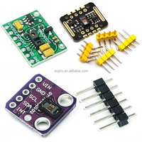 ZOPRO MAX30102 MAX30100 Module de capteur de fréquence cardiaque et de SpO2 Oxymètre de pouls de haute précision 3.3-5V pour capteurs de température et d'humidité