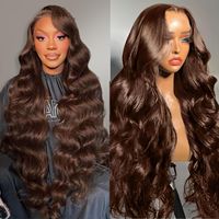 Cheveux vietnamiens de couleur différente par plumé Lace Front Curly Remy perruque de cheveux humains bruts HD Lace Frontal Glueless perruques